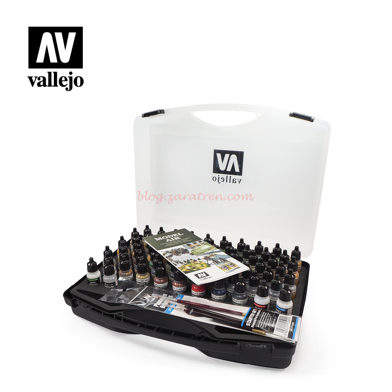 Vallejo – Maletin Model Air Color, 72 botes de 17 ml y complementos. Ref: 71.170