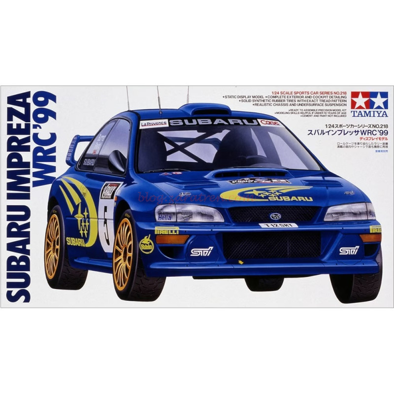 Tamiya – Coche Subaru Impreza WRC ’99, Escala 1:24, Ref: 24218