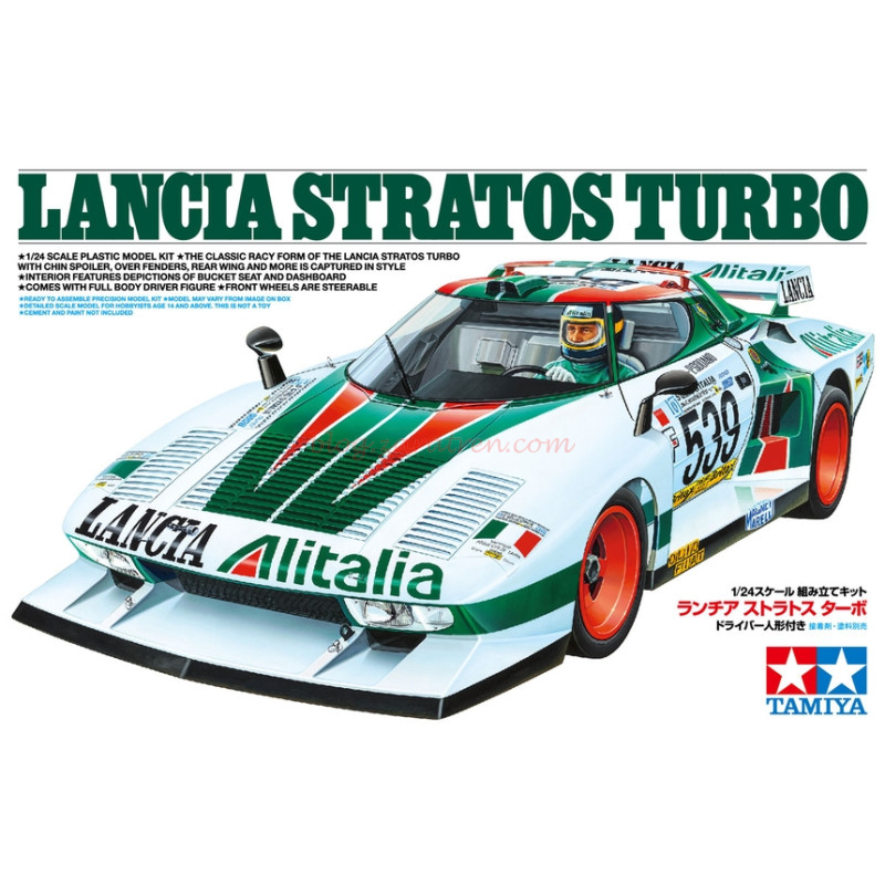 Tamiya – Coche Lancia Stratos Turbo, Escala 1:24, Ref: 25210