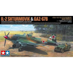 Tamiya - Avión Ilyushin IL-2 Shturmovik & GAZ-67B, Escala 1:48, Ref: 25212