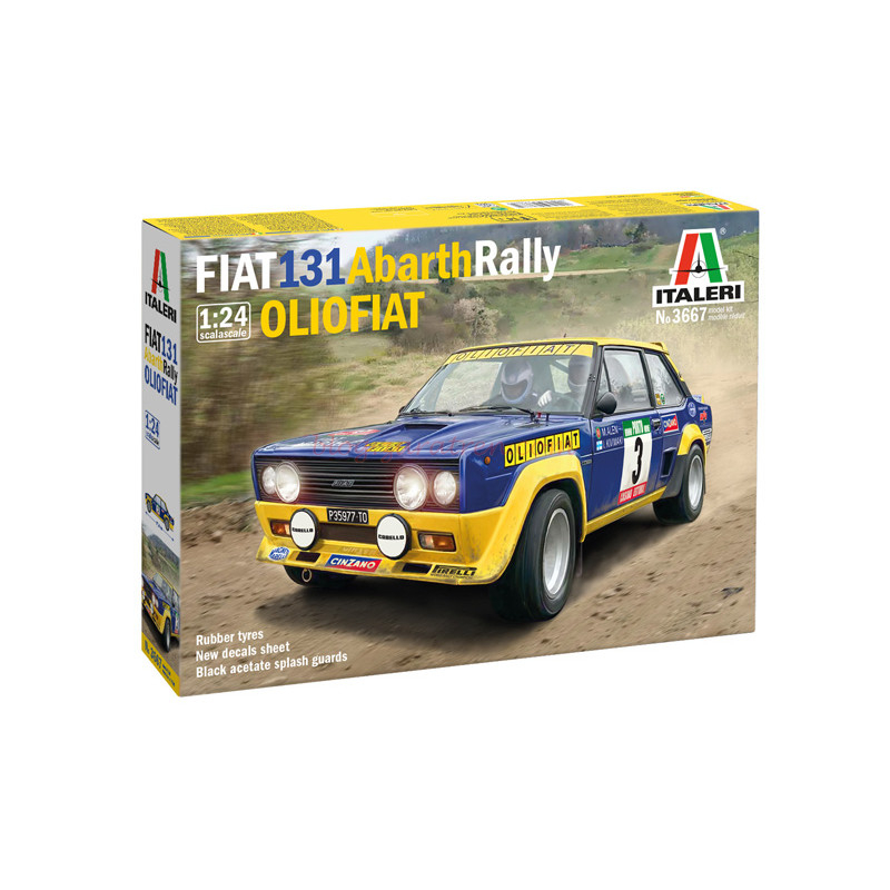 Italeri – Coche FIAT 131 Abarth Rally, Escala 1:24, Ref: 3667
