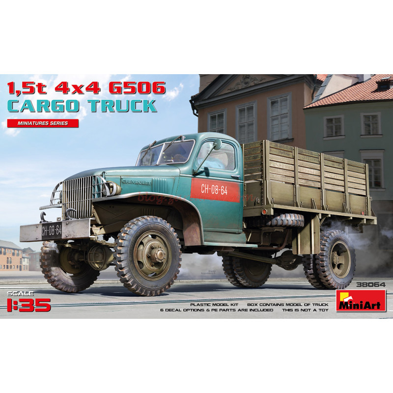 Miniart – Camión de Carga 1,5t 4×4 G506, Escala 1:35, Ref: 38064