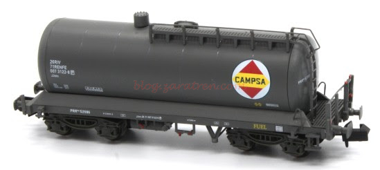 Mftrain – Cisterna de Fuel Uahs Campsa logo antiguo grande, Epoca IV, Escala N, Ref: N35001