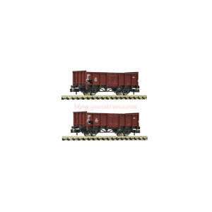 Fleischmann - Set de dos vagones Tipo X4, DB, Epoca III, Escala N, Ref: 5160002V