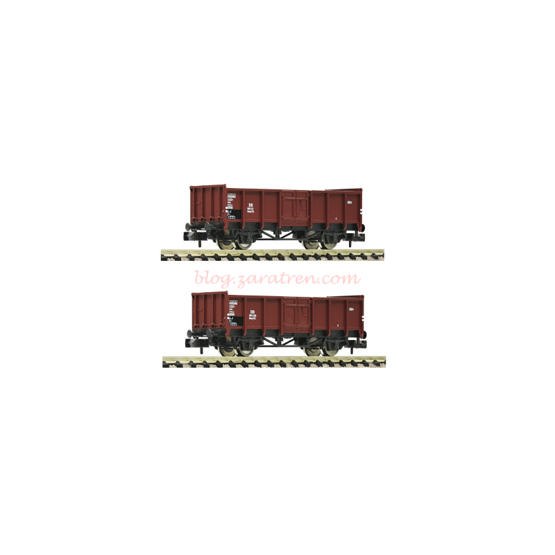 Fleischmann – Set de dos vagones Tipo X4, DB, Epoca III, Escala N, Ref: 5160002V