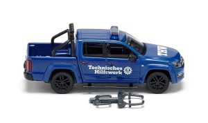 Wiking - THW – VW Amarok GP, Azul, Escala H0, Ref: 031145