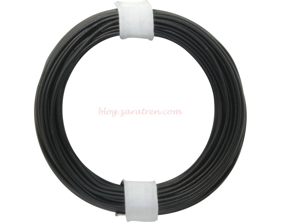 Donau Elektronik – Cable Negro para instalación maquetas 0,14 mm, 10 metros, Ref: 118-1