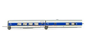 Arnold - Talgo " Talgo 200 ", 1ª y Cafet., 2 unid., Azul/Blanco con franja amarilla, Epoca V, Escala N, Ref: HN4464