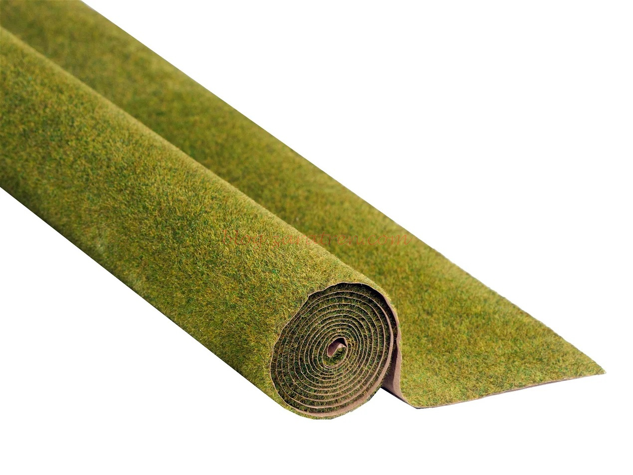 Noch – Tapiz de hierba electrostático color verde con flores, 200 X 100, Ref: 00013