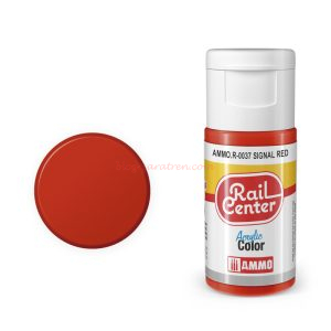 Ammo Mig Jimenez - Acrylic Rail Center, Signal Red (Rojo Señales), 15 ml. Ref: AMMO.R-0037