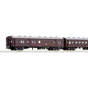 Kato - Set de 4 coches Rail old passenger marrones, Escala N, Ref: 10-034