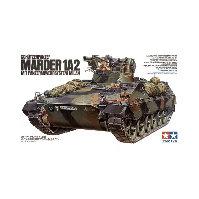 Tamiya- Tanque Bundeswehr SPz Marder 1A2 , Escala 1:35, Ref: 35162
