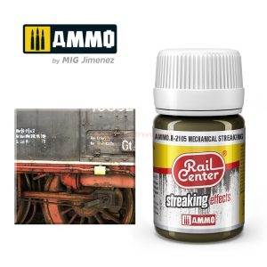 Ammo Mig Jimenez - Escurridos Rail Center, Mechanical ( Escurridos Mecánicos), 35 ml. Ref: AMMO.R-2105