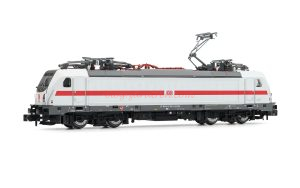 Arnold - Locomotora eléctrica clase 147.5, DB AG, D. blanca con franja roja, ép. VI, Analógica, Escala N. Ref: HN2596