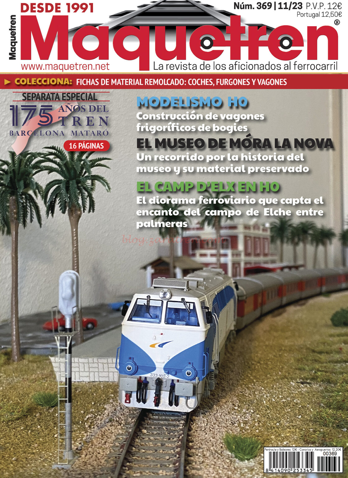 Revista mensual Maquetren, Nº 369, 2023.