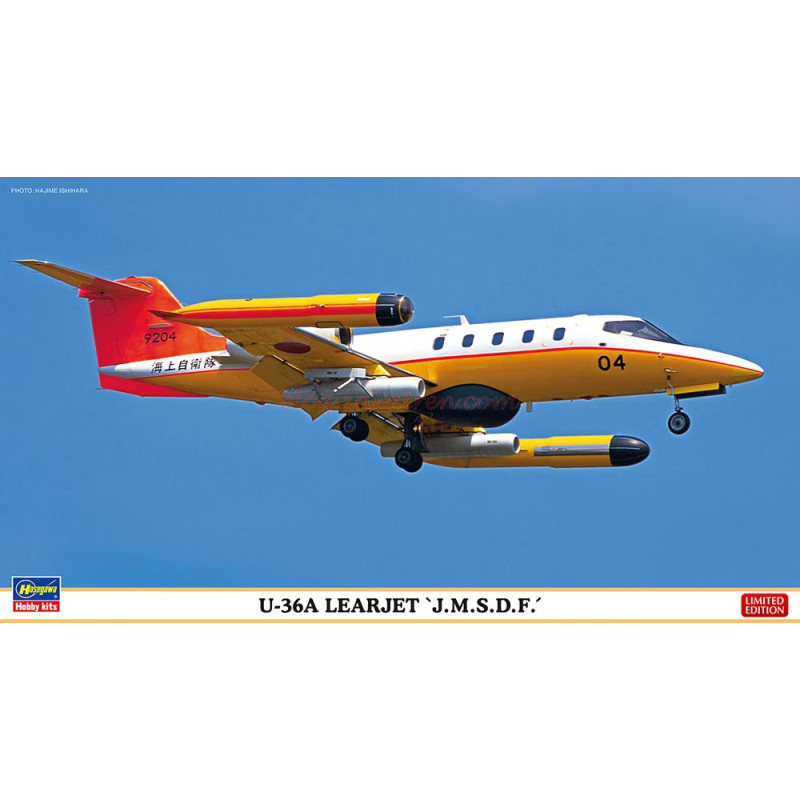 Hasegawa – Avión U-36A Learjet ‘J.M.S.D.F.’, Escala 1:48, Ref: 07521