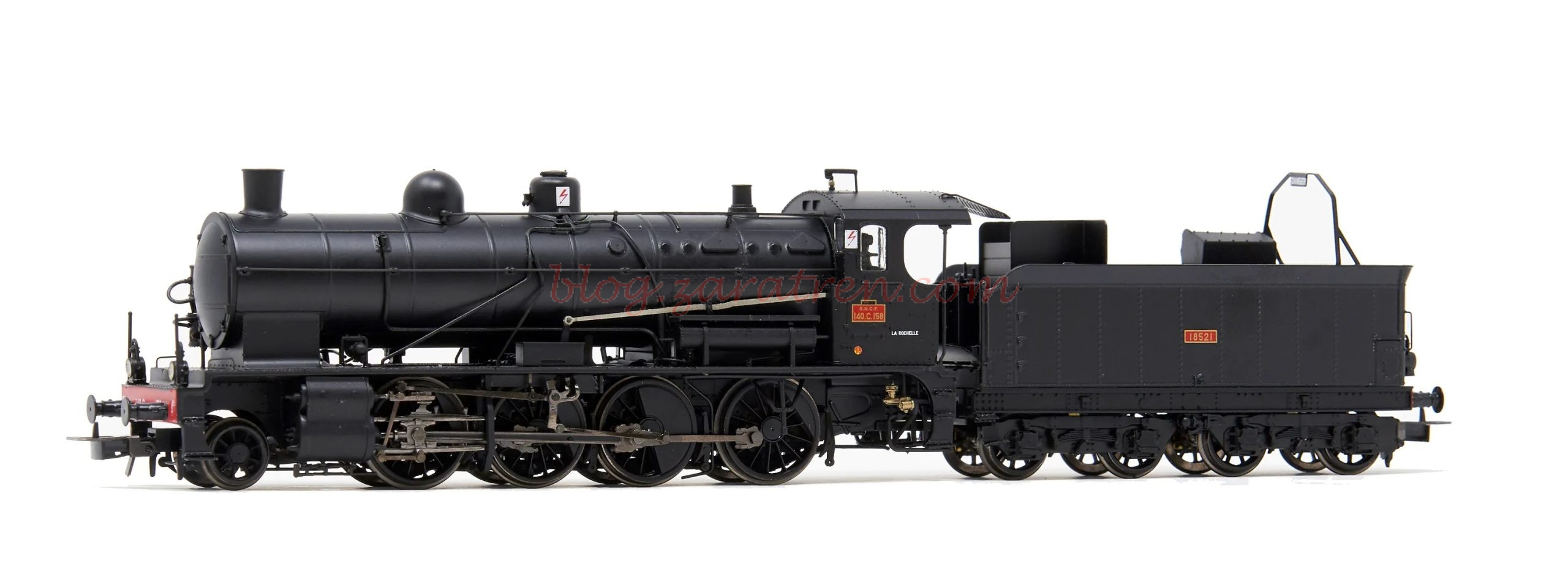 Jouef – Locomotora de vapor 140 C 158, SNCF, Epoca III, Analogica, Escala H0, Ref: HJ2416