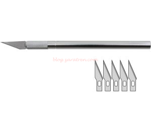 Donau Elektronik - Cutter de precisión con repuesto de 5 cuchillas, Ref: MS01