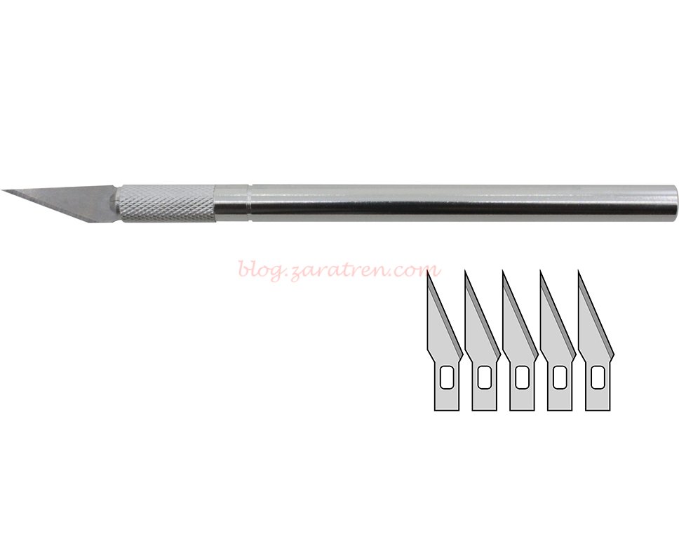 Donau Elektronik – Cutter de precisión con repuesto de 5 cuchillas, Ref: MS01