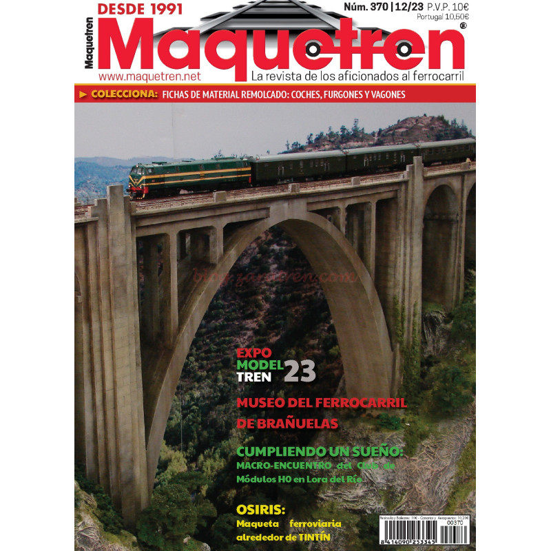 Revista mensual Maquetren, Nº 370, 2023