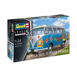 Revell - Samba Bus Flower Power, Escala 1:24, Ref: 07050