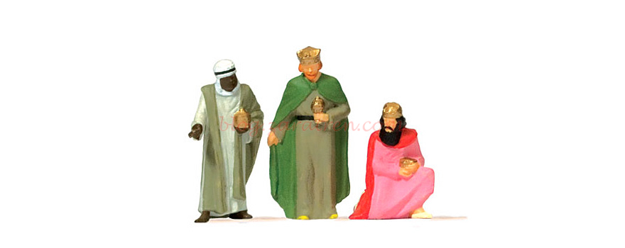 Preiser – Los tres reyes magos de oriente, 3 figuras, Escala H0, Ref: 29092