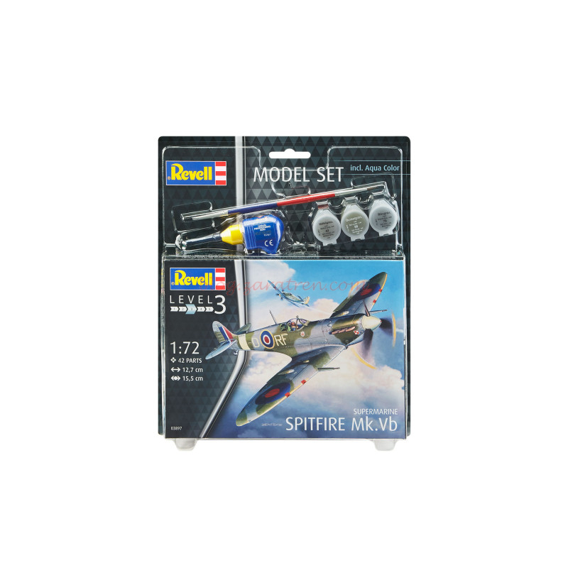 Revell – Avión Supermarine Spitfire Mk.Vb, Escala 1:72, Ref: 63897