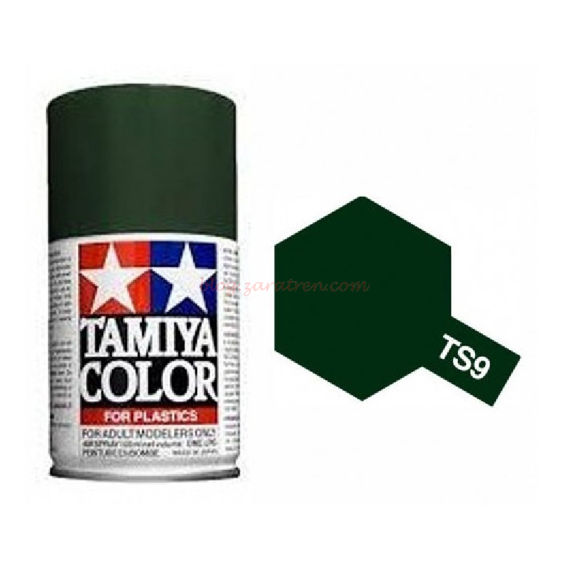 Tamiya – Verde Ingles brillo, Bote de 100 ml, ( 85009 ), Ref: TS-9