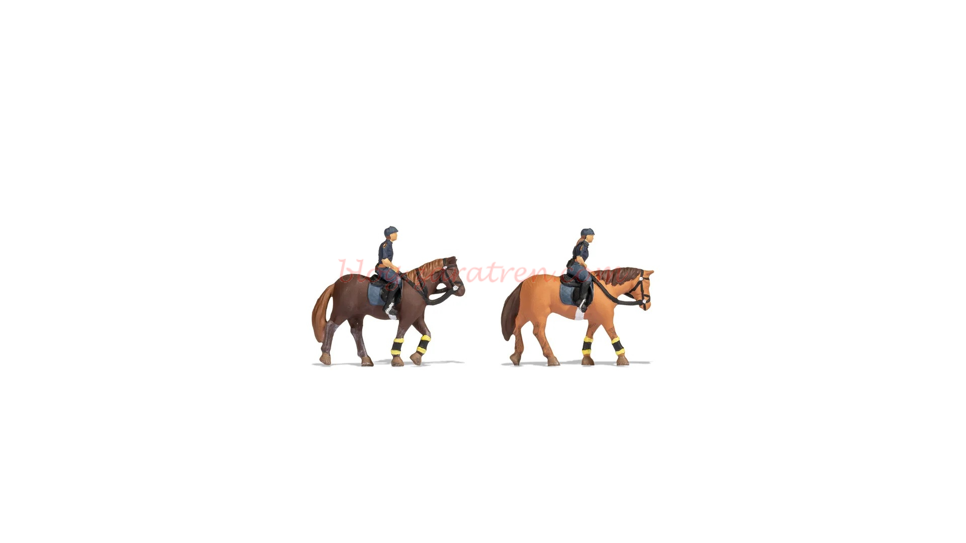 Noch – Policía montada a caballo, 2 Figuras, Escala H0, Ref: 15078
