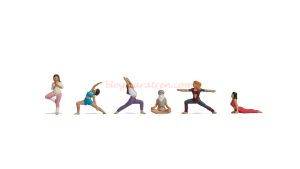 Noch - Practicando yoga, 6 Figuras, Escala H0, Ref: 15888