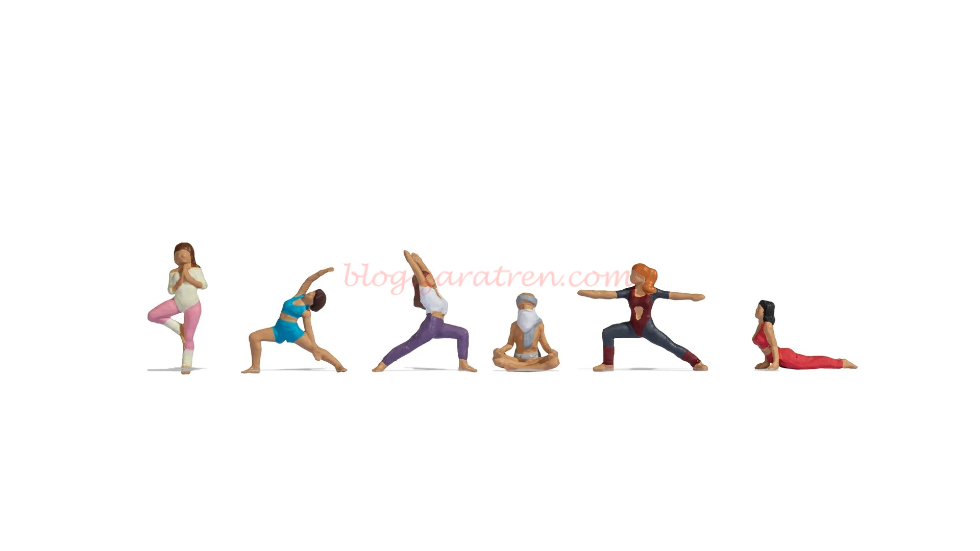 Noch – Practicando yoga, 6 Figuras, Escala H0, Ref: 15888