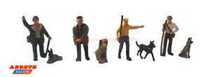 Aneste - Pastores y perros, 8 Figuras, Escala H0. Ref: 4021