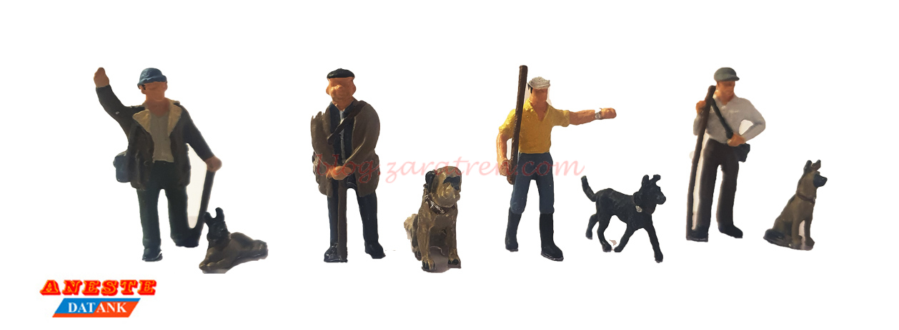 Aneste – Pastores y perros, 8 Figuras, Escala H0. Ref: 4021