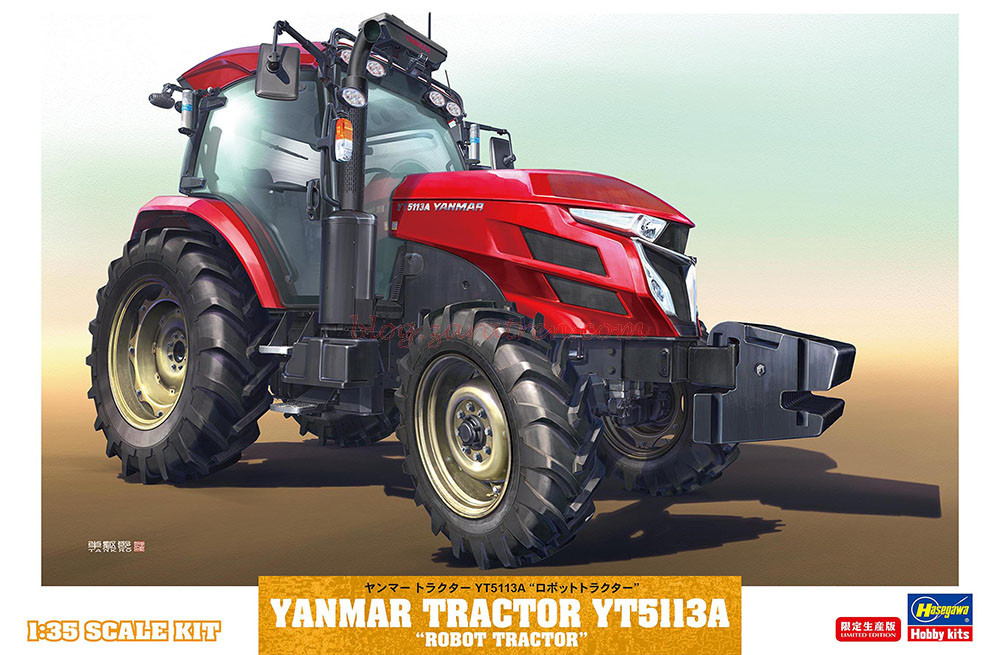 Hasegawa – Tractor Yanmar YT5113A, Escala 1:35, Ref: 66108