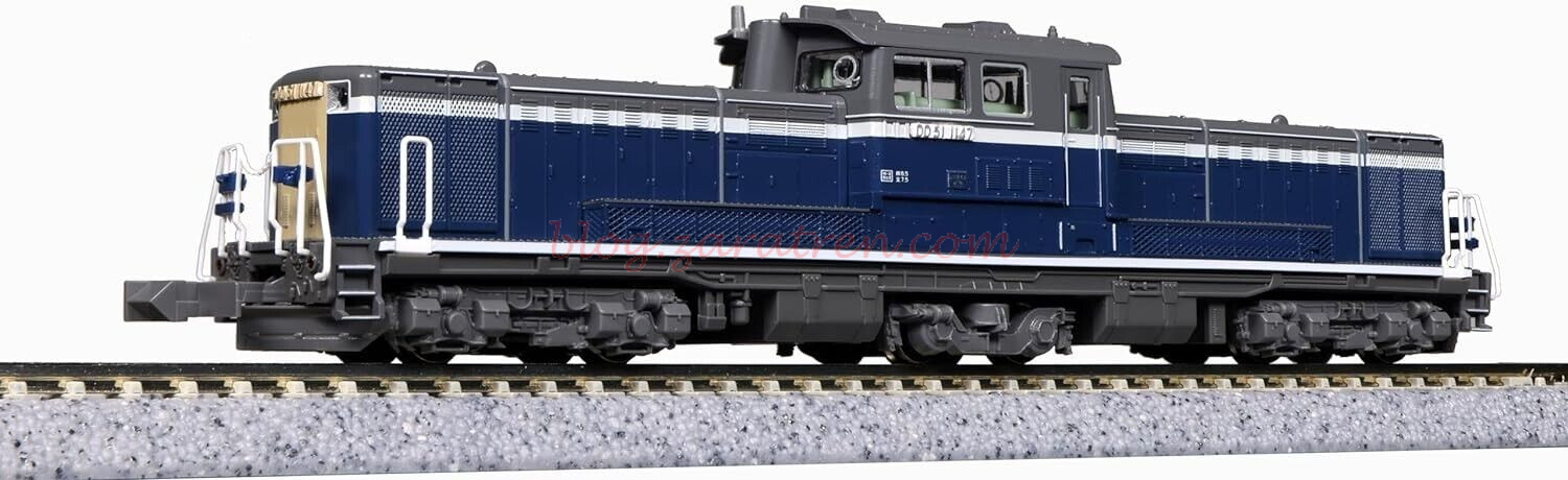 Kato – Locomotora diesel de media distancia, Tipo DD51, Resistant JR Azul, Escala N, Ref: 7008-J