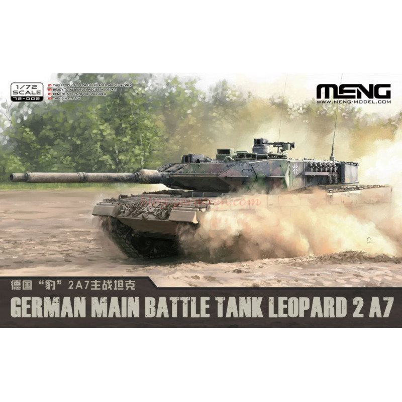 Meng – Tanque Leopard German 2 A7, Escala 1:72, Ref: 72-002