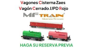 Mftrain - Vagones Cisternas Zaes y Vagón cerrado JJPD Rojo