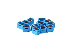 N-Train - Conjunto de doce cajas de cerveza Azules, Escala N, Ref: 211086
