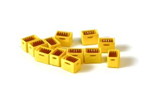 N-Train - Conjunto de doce cajas de cerveza Amarillas, Escala N, Ref: 211087