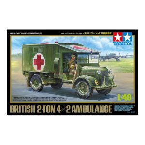 Tamiya - Ambulancia Británica 2-ton 4x2, Escala 1:48, Ref: 32605