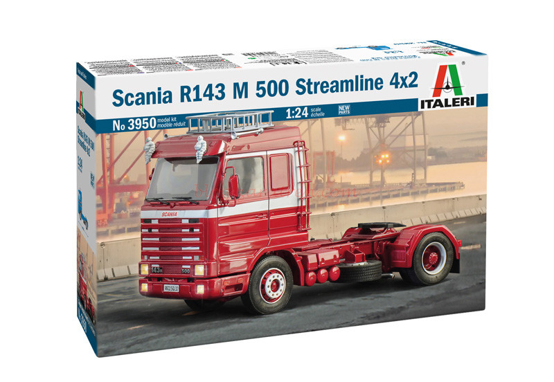 Italeri – Camión Scania R143 M 500 Streamline 4×2, Escala 1:24, Ref: 3950