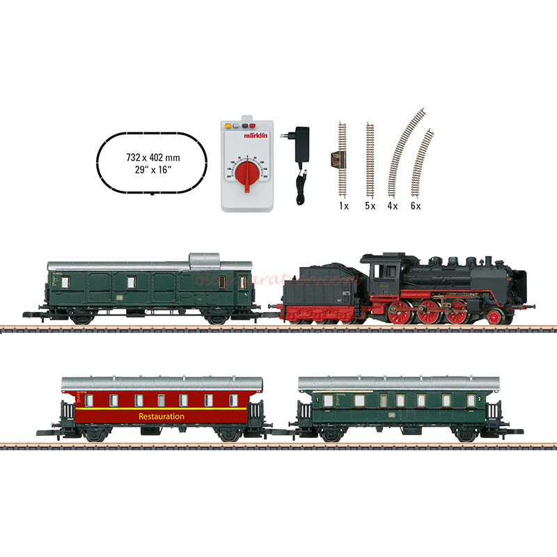 Marklin – Set de Inicio «Museum Passenger Train», analógico, Escala Z, Ref: 81874