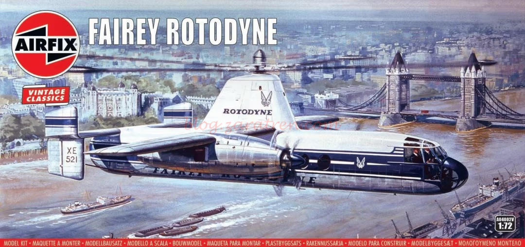 Airfix – Avión Fairey Rotodyne, Escala 1:72, Ref: A04002V