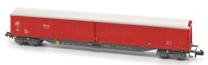 Mftrain - Vagón cerrado JJPD / 3JJ2 Rojo, RENFE, Epoca V, Escala N, Ref: N32033