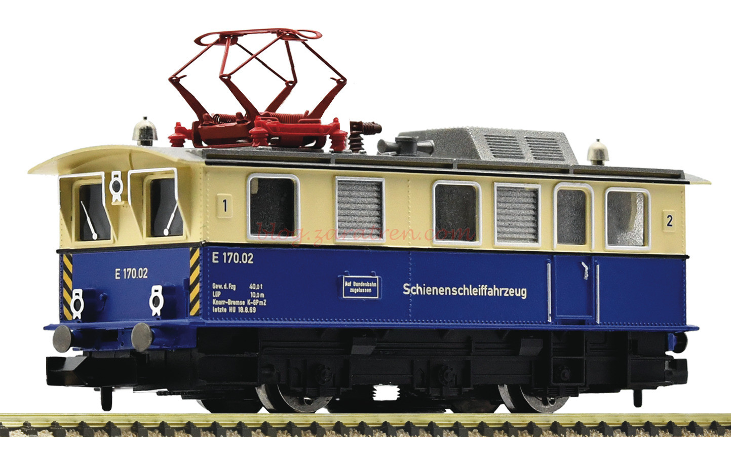 Fleischmann – Locomotora Electrica Rail grinding, con limpiavias, Epoca III-V, Escala N, Ref: 796805