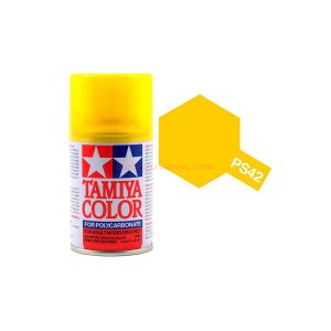 Tamiya - Spray Policarbonato Amarillo Traslucido, (86042) ,Bote 100 ml, Ref: PS-42