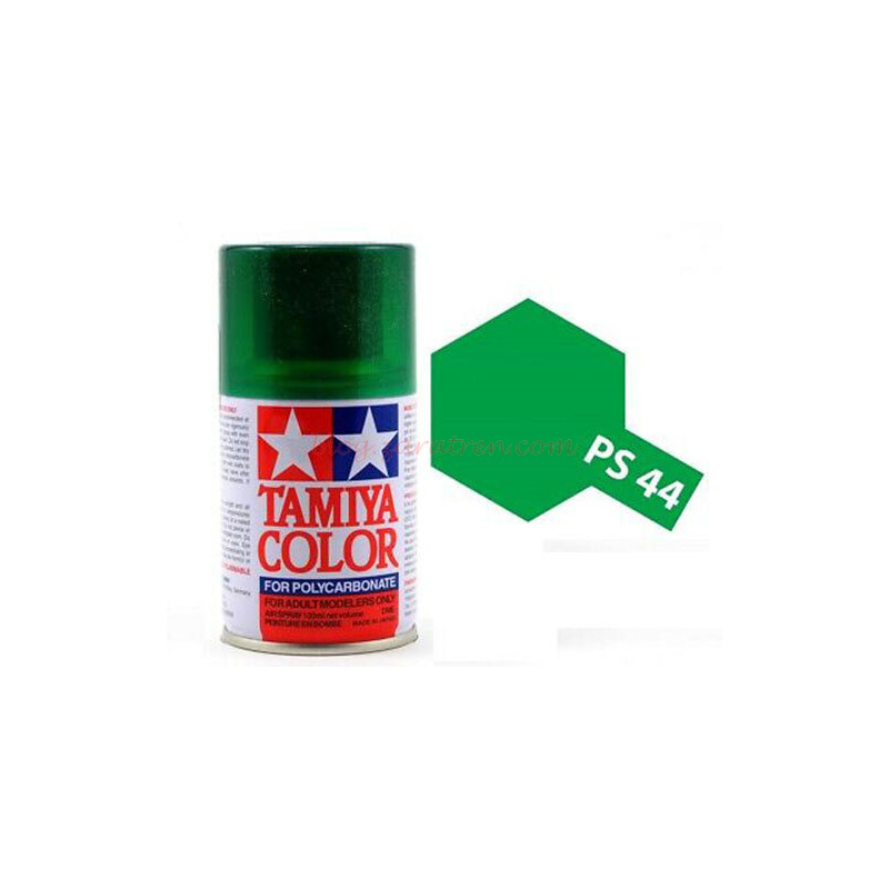 Tamiya – Spray Policarbonato Verde Traslucido, (86044) ,Bote 100 ml, Ref: PS-44