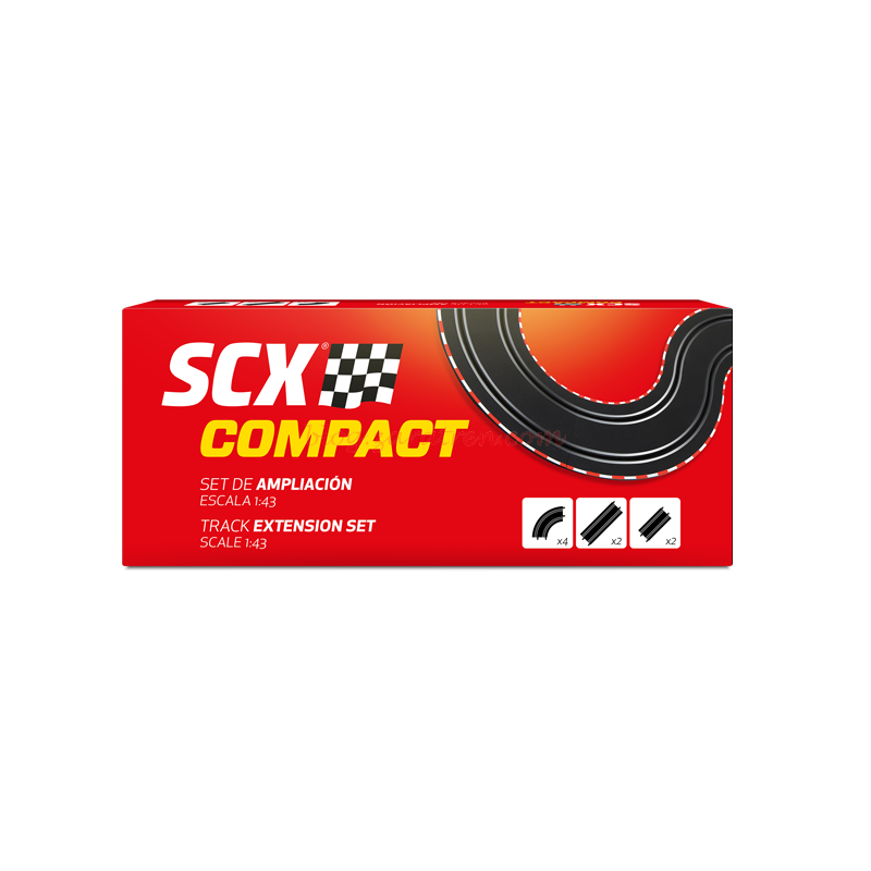 Scalextric – Set Ampliación de Pistas Compact, para escala 1/43, Ref: C10276X100