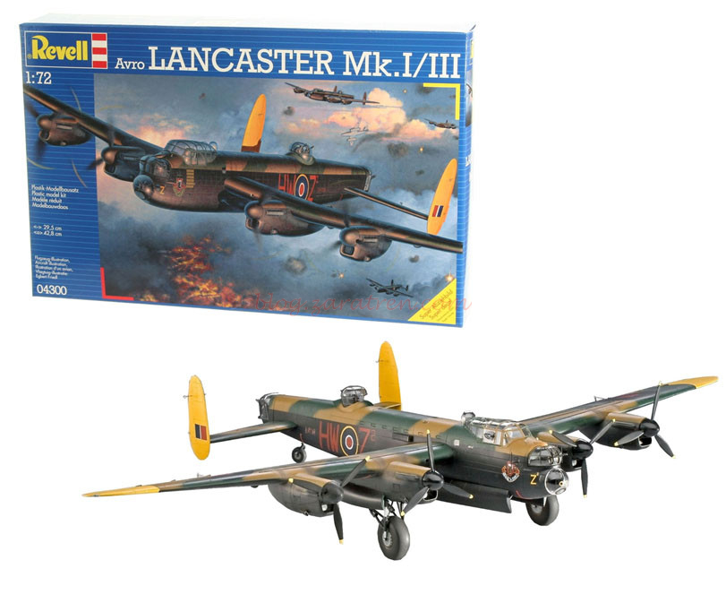 Revell – Avión Avro Lancaster Mk.I/III, Escala 1:72, Ref: 04300