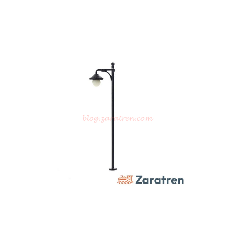 Zaratren – Farola metálica de un foco, Tipo 62, Tecnologia LED, Escala H0, Ref: ZT-FR1093